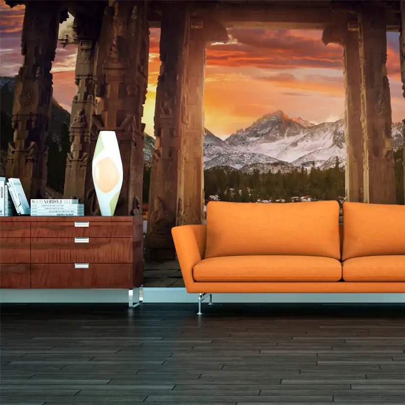 Fototapet XXL Arkiio Trail of rocky temples 550x270 cm