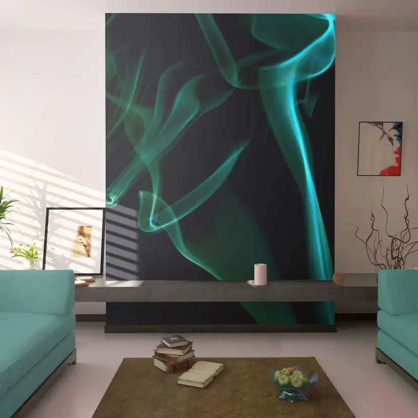 Fototapet Arkiio Blue Smoke Vågor