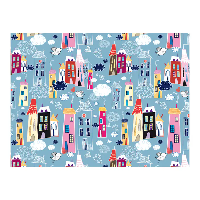 Fototapet Arkiio Stad Bland Molnen