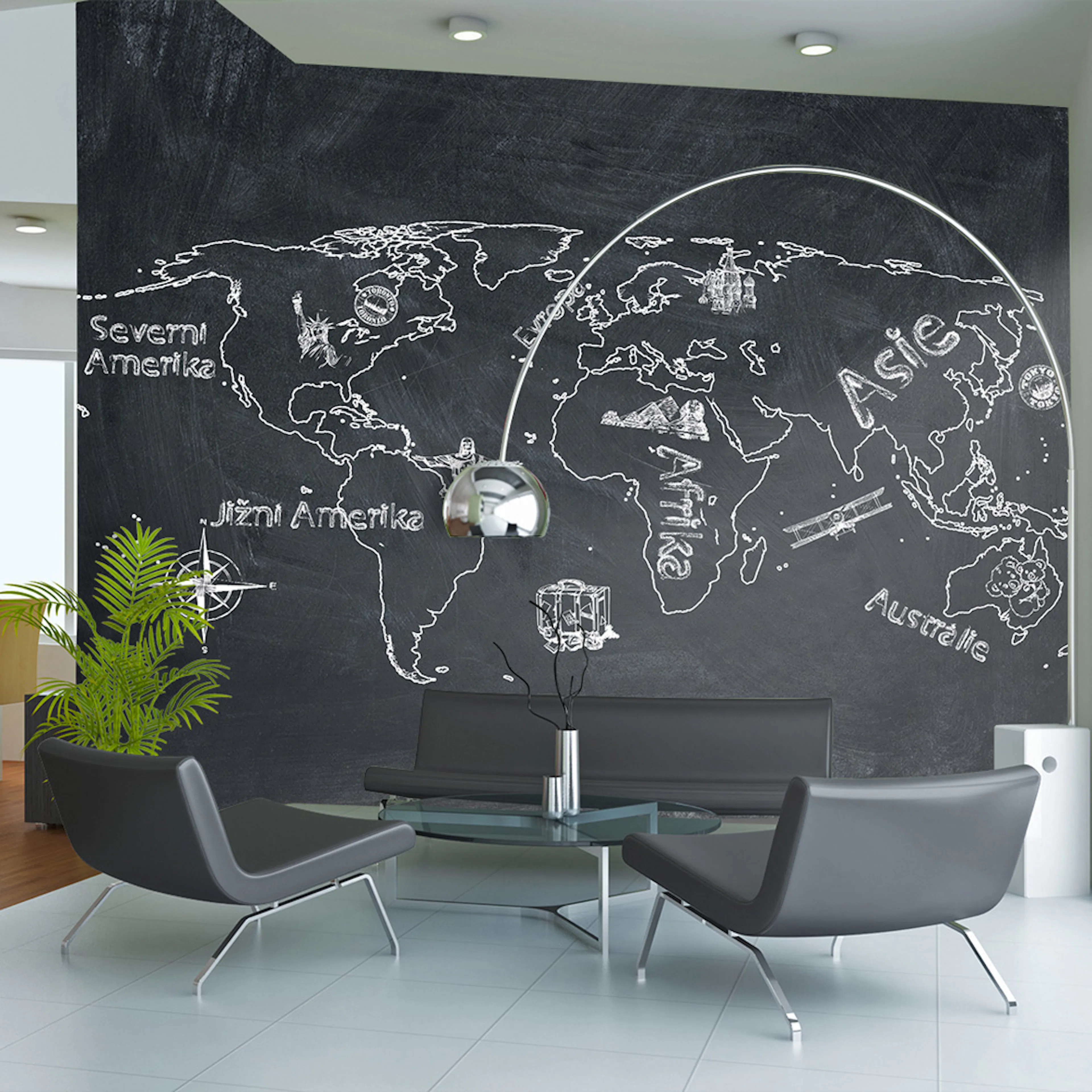 Fototapet Arkiio Liten Resa. Stor Resor Tjeckiska Språket