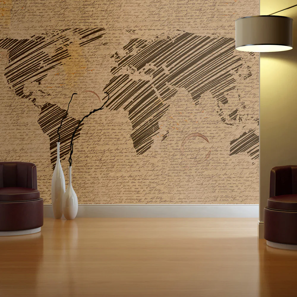 Fototapet Arkiio Anteckningar Från Resor