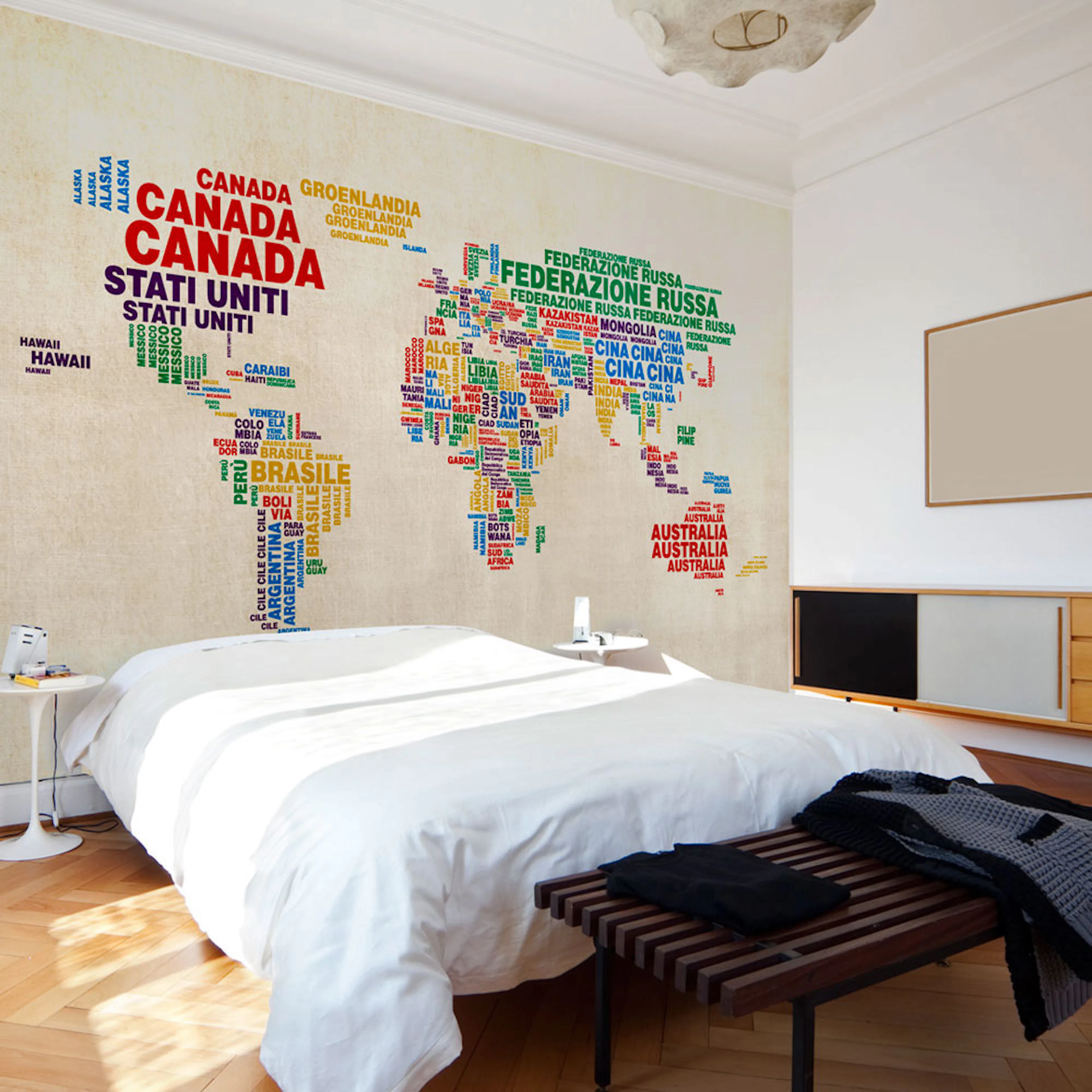 Fototapet Arkiio Karta Italiensk