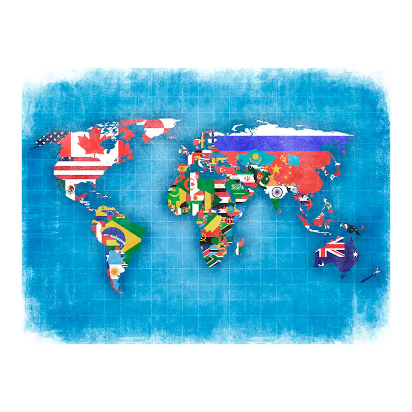 Fototapet Arkiio Flags Of Countries