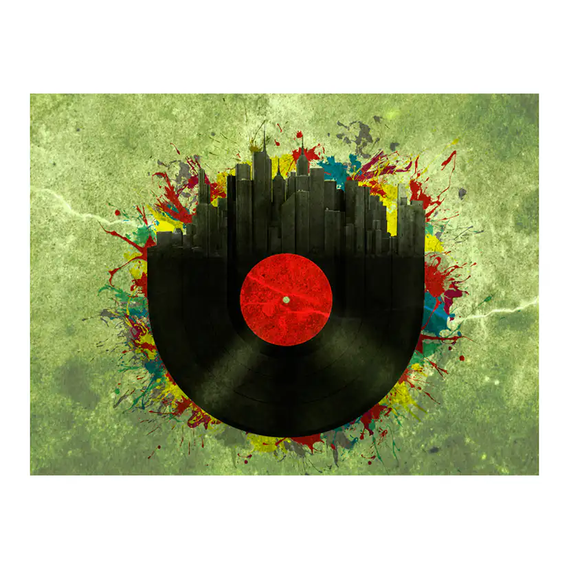 Fototapet Arkiio Colorful Melodies Of The City