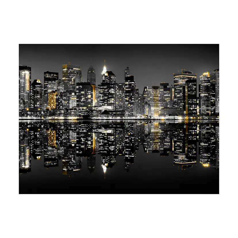 Fototapet Arkiio Guld Och Silver Nyc