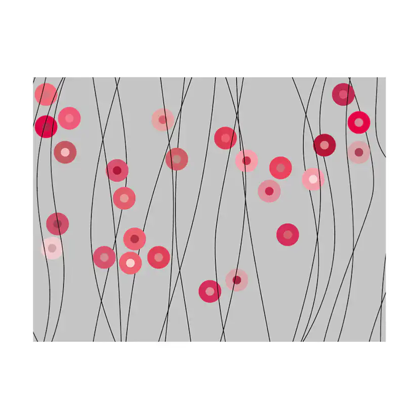 Fototapet Arkiio Rosy Knappar