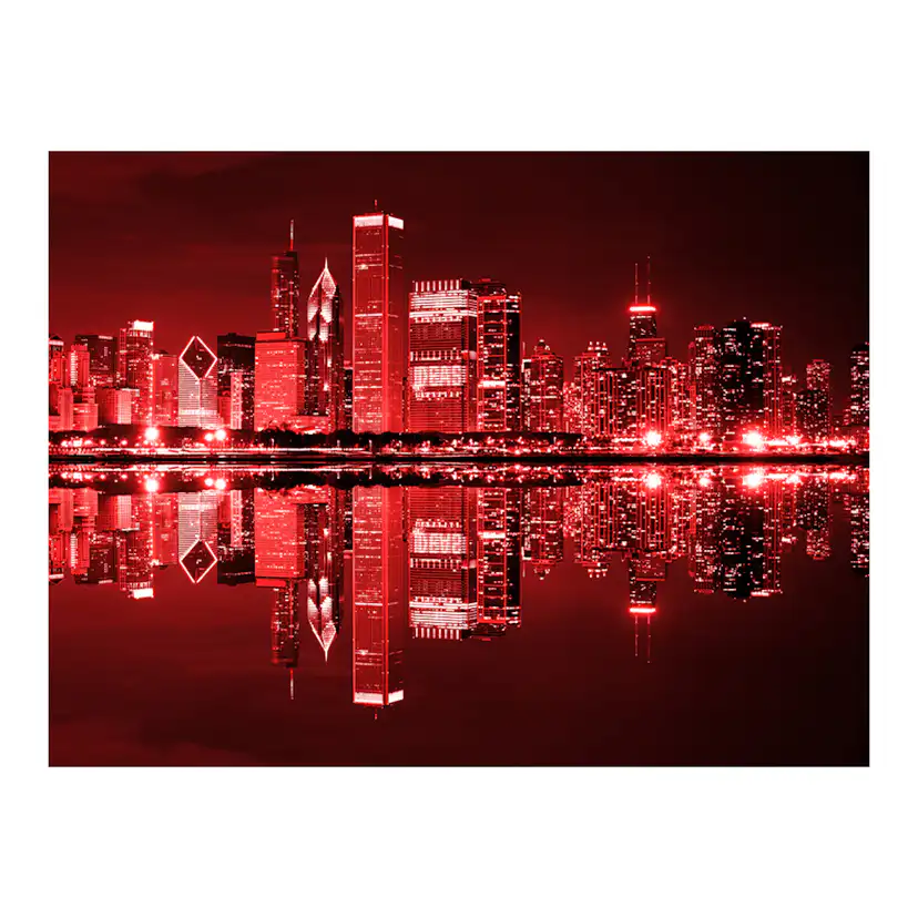 Fototapet Arkiio Vin Färgade Chicago