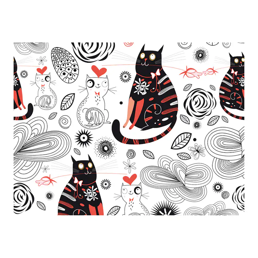 Fototapet Arkiio Katter I Kärlek