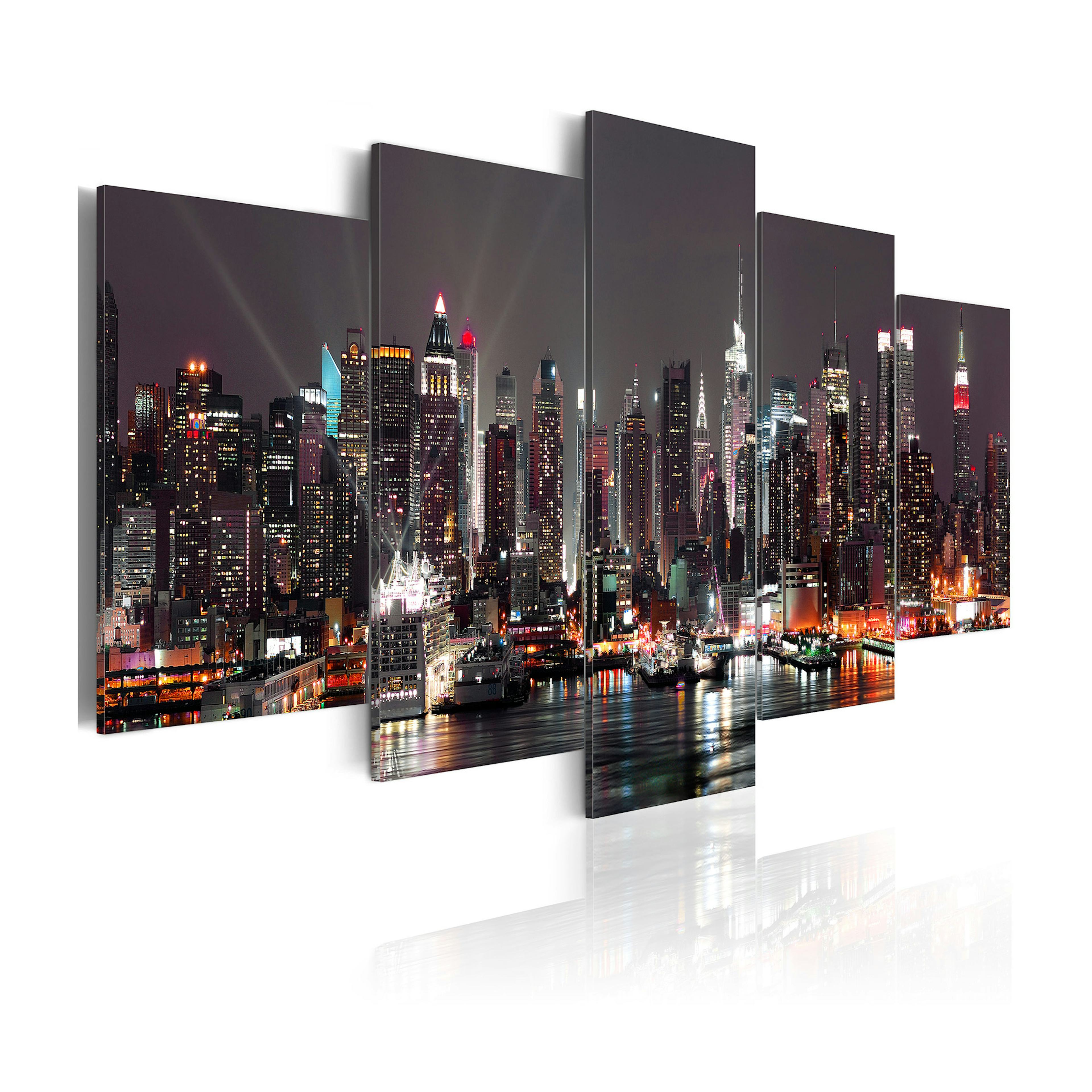 Tavla Arkiio Manhattan På Natten 200x100