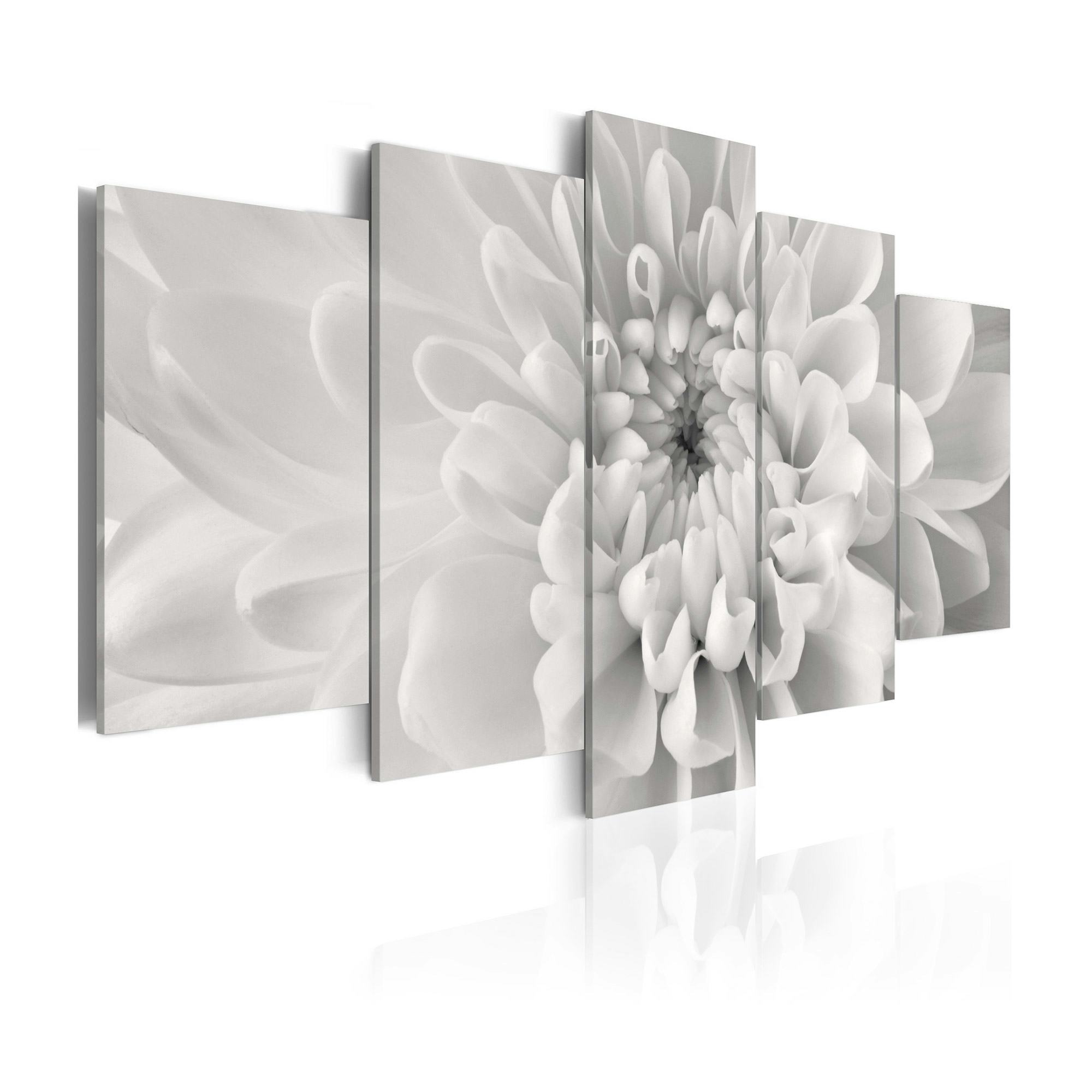 Tavla Arkiio Dahlia Flower In Grey Shades