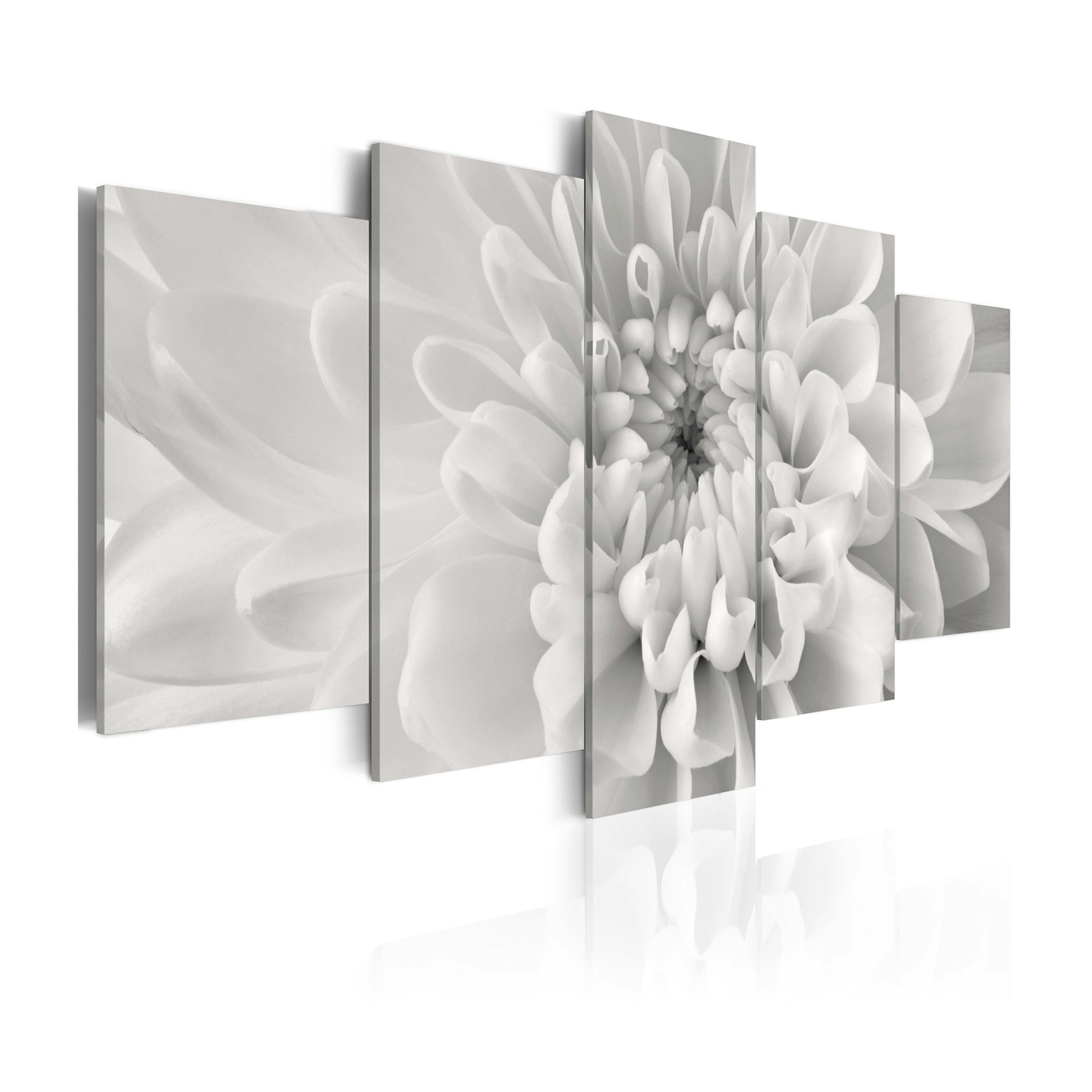 Tavla Arkiio Dahlia Flower In Grey Shades