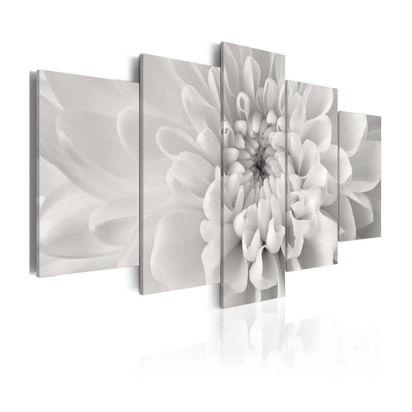 Tavla Arkiio Dahlia Flower In Grey Shades