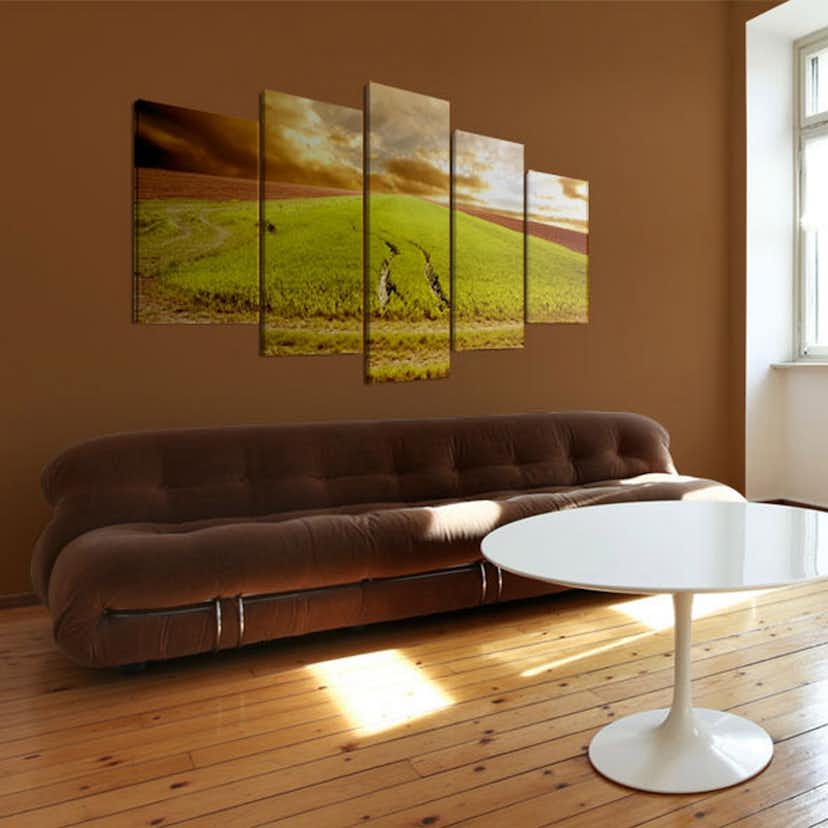 Tavla Arkiio Wheels Traces On A Field