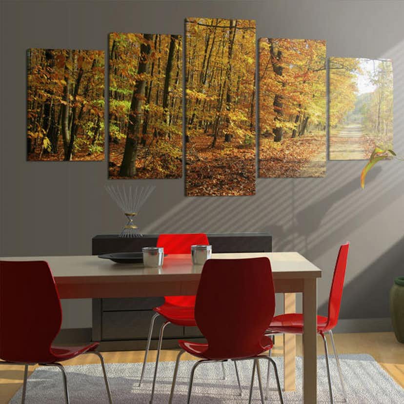 Tavla Arkiio An Alley Among Colorful Leaves