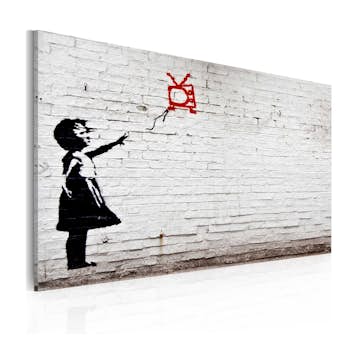 Tavla Arkiio Girl With TV Banksy 60x40