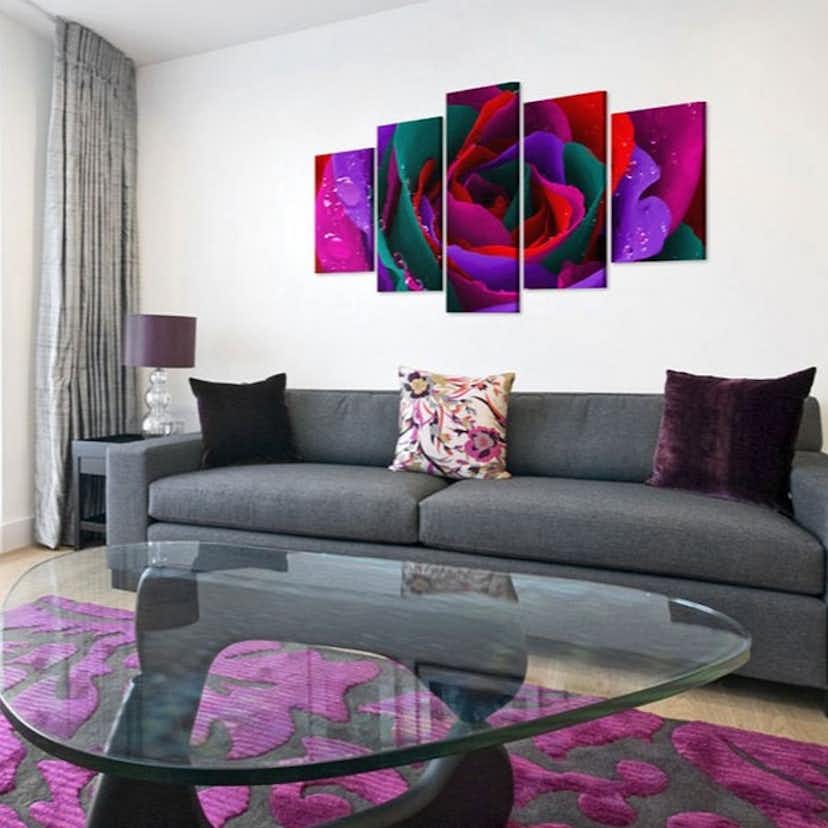 Tavla Arkiio Multicoloured Rose