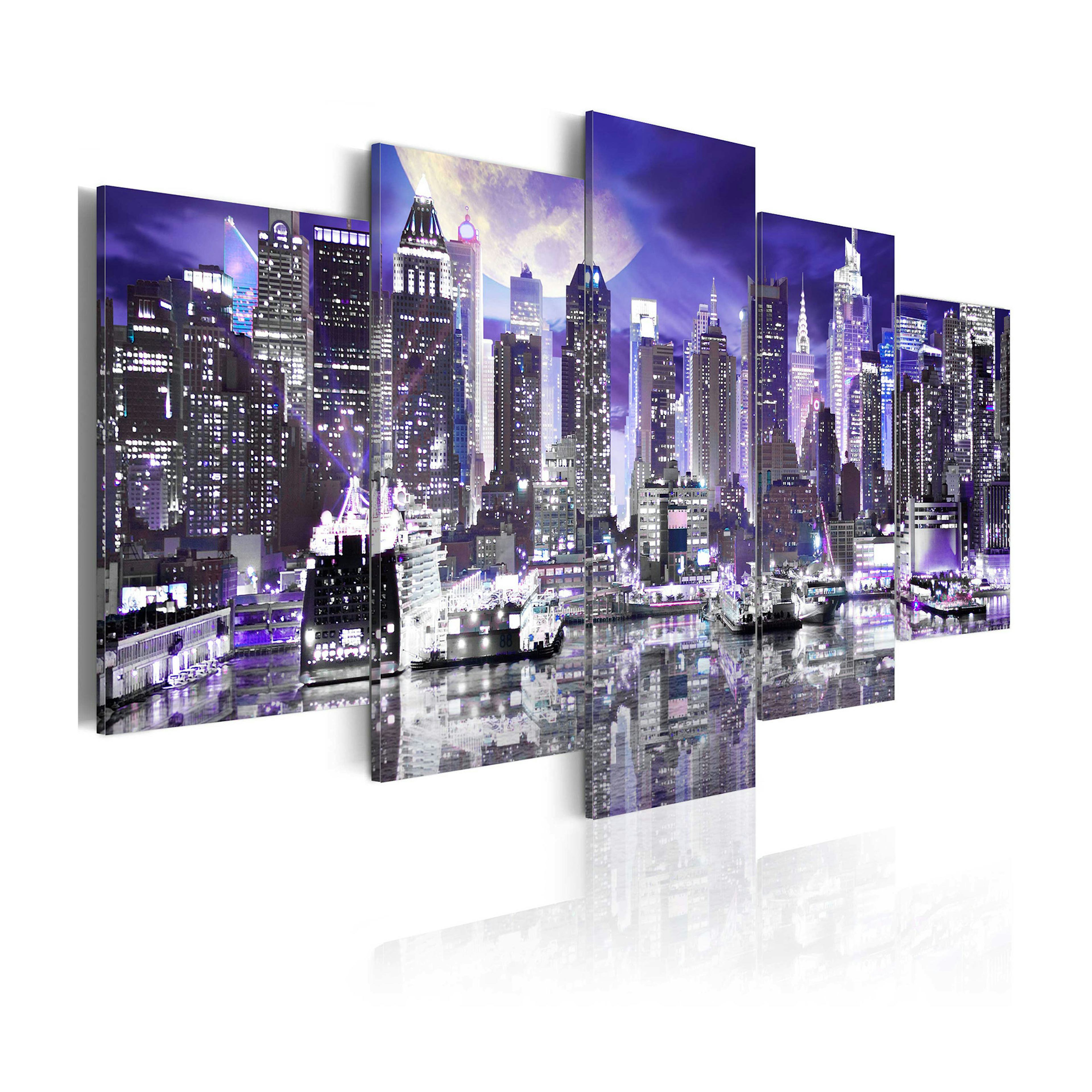 Tavla Arkiio Moonlit Night In New York City