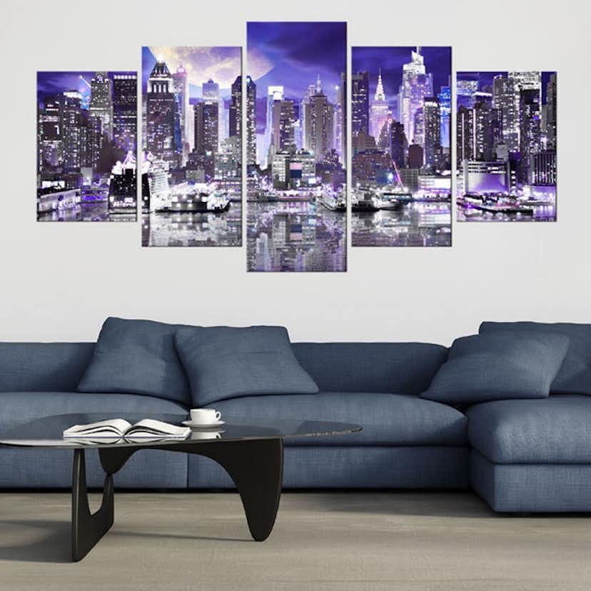 Tavla Arkiio Moonlit Night In New York City