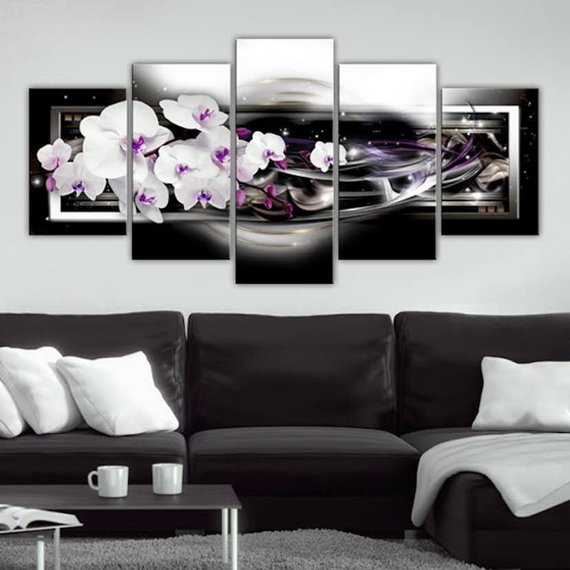 Tavla Arkiio Orchids On A Black Background