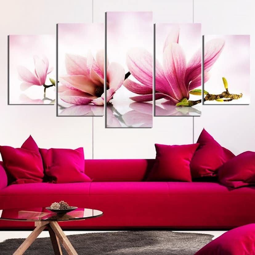 Tavla Arkiio Magnolias Pink Flowers