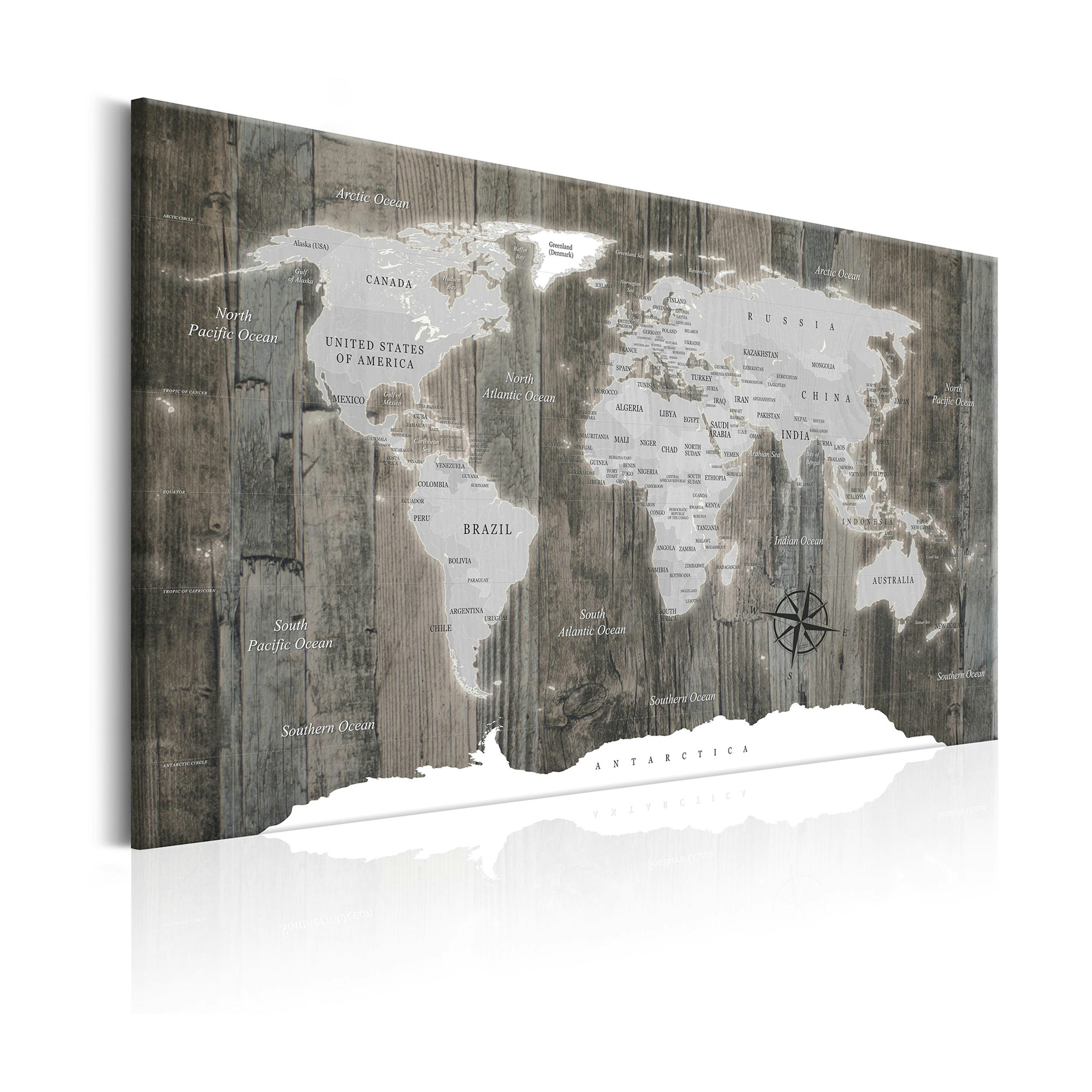 Tavla Arkiio World Map Wooden World