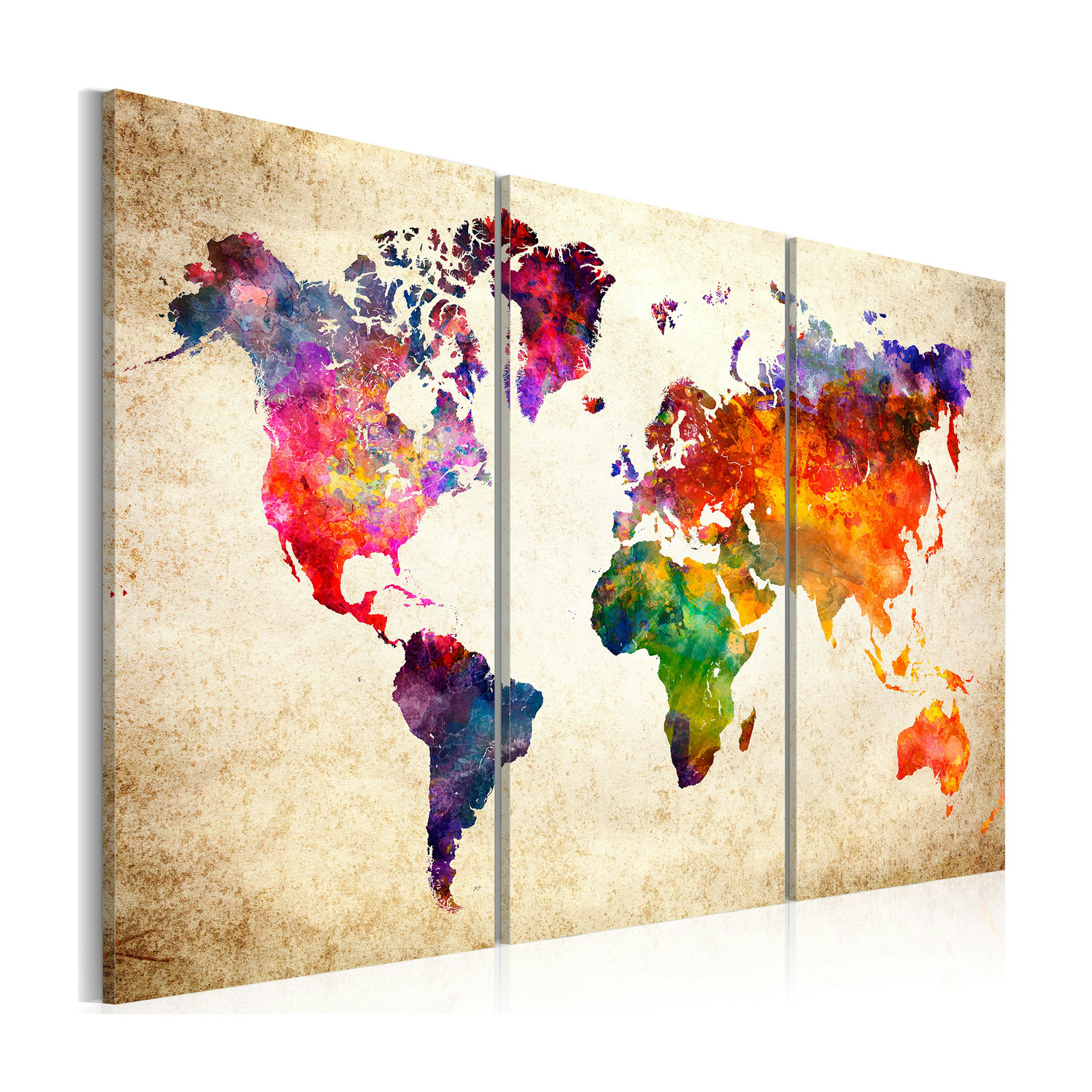 Tavla Arkiio The World's Map In Watercolor