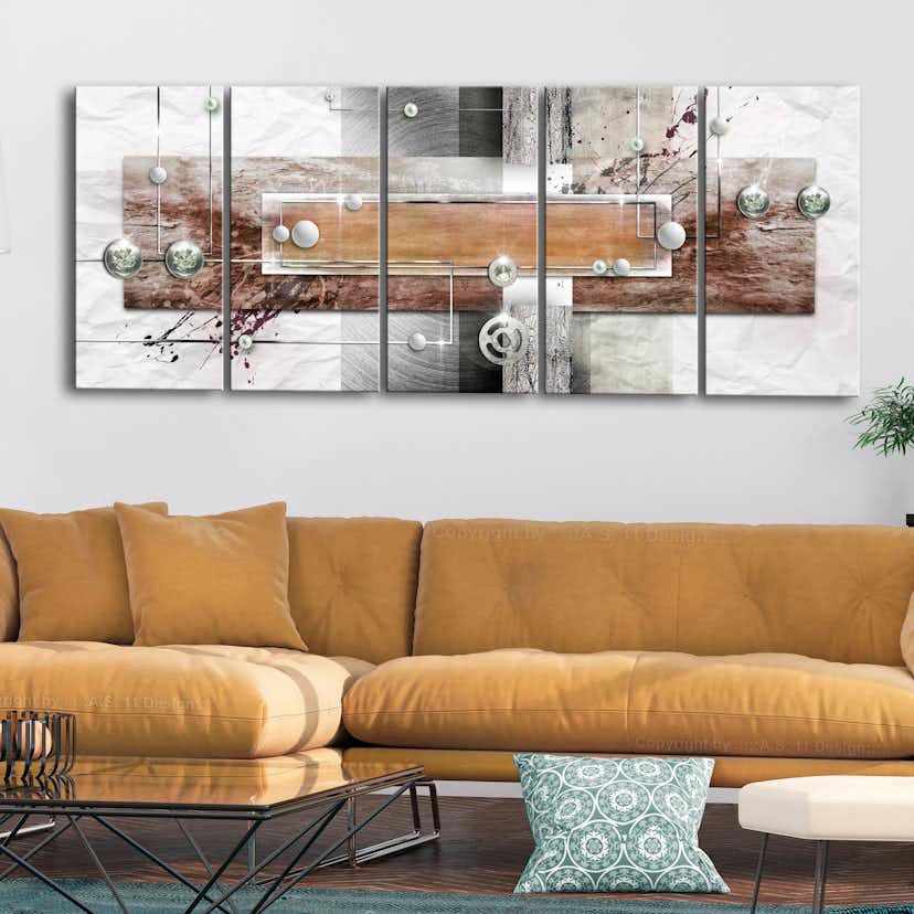 Tavla Arkiio Mysterious Mechanism Narrow Brown 5 delar