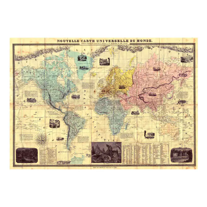 Fototapet Arkiio Nouvelle Carte Universelle Du Monde