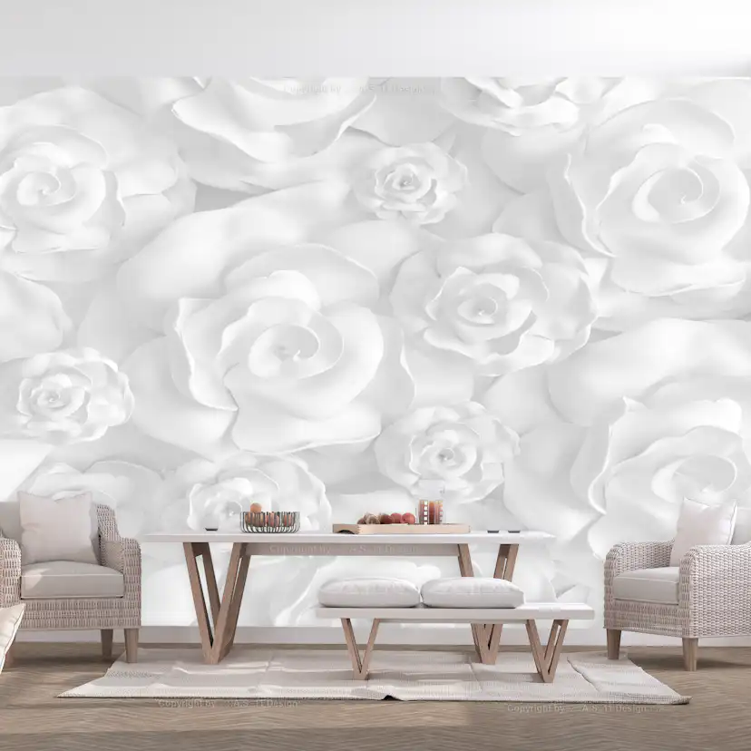 Fototapet Arkiio Plaster Flowers