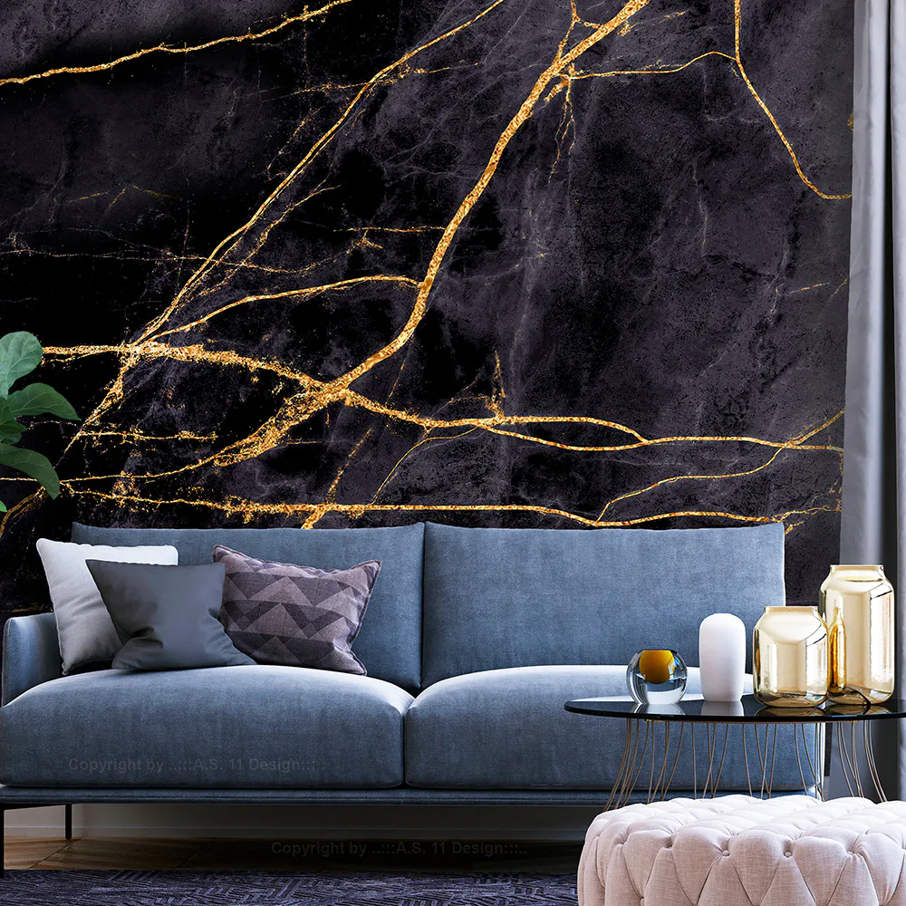 Fototapet Arkiio Golden Paths Självhäftande