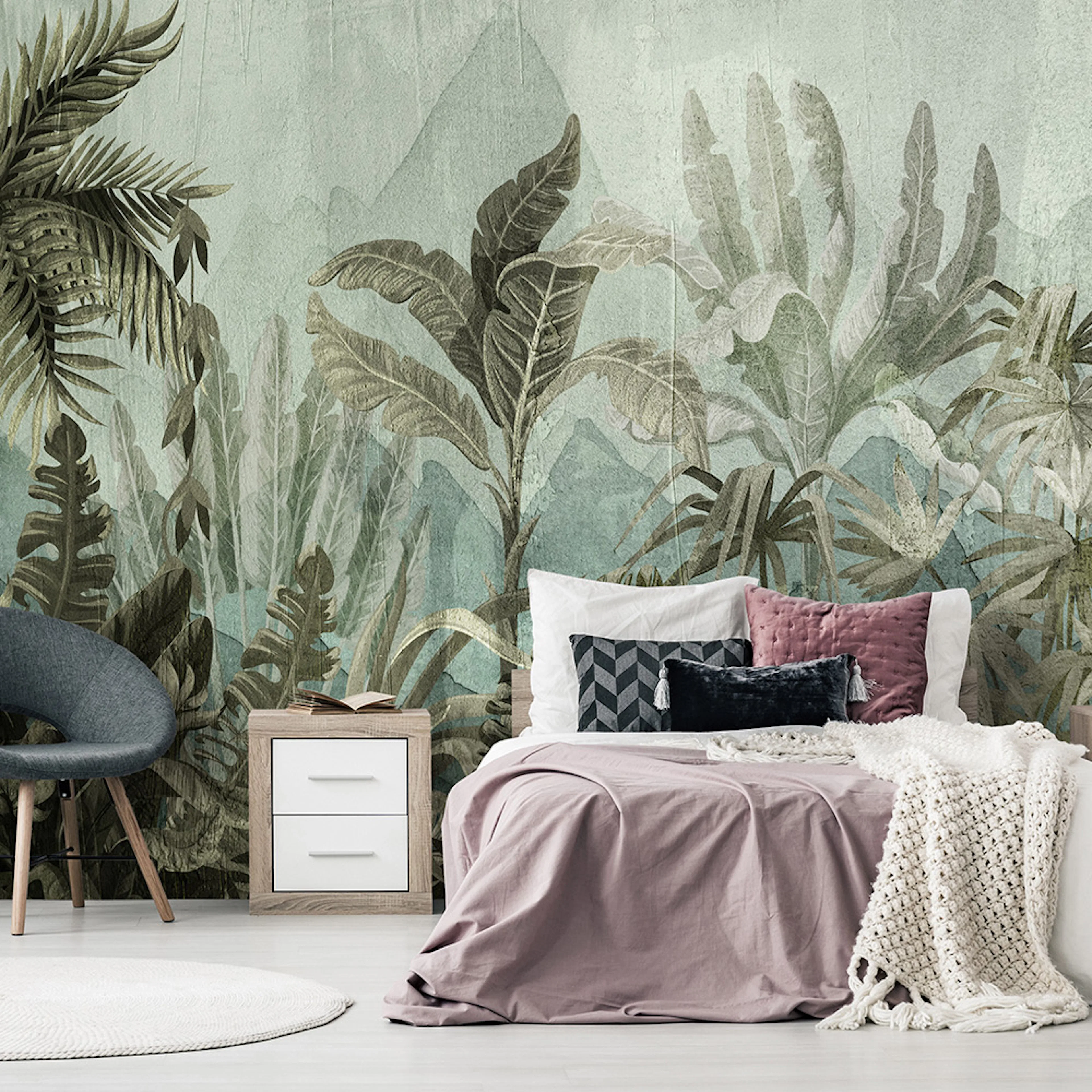 Fototapet Arkiio Mountain Jungle Självhäftande