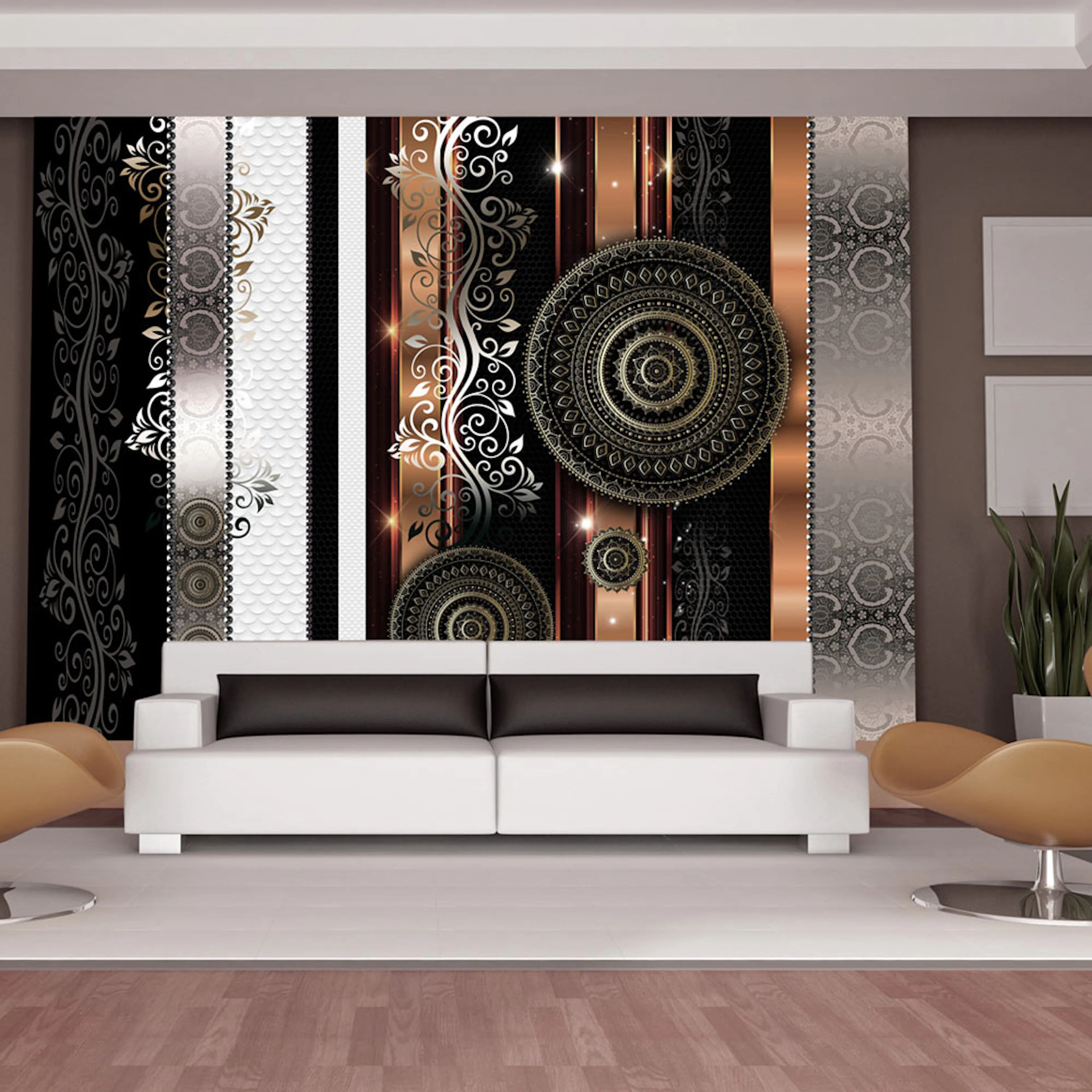 Fototapet Arkiio Självhäftande Gold Harmony Of Despair