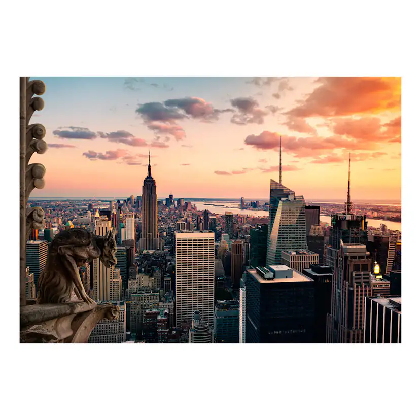 Fototapet Arkiio New York: The Skyscrapers And Sunset