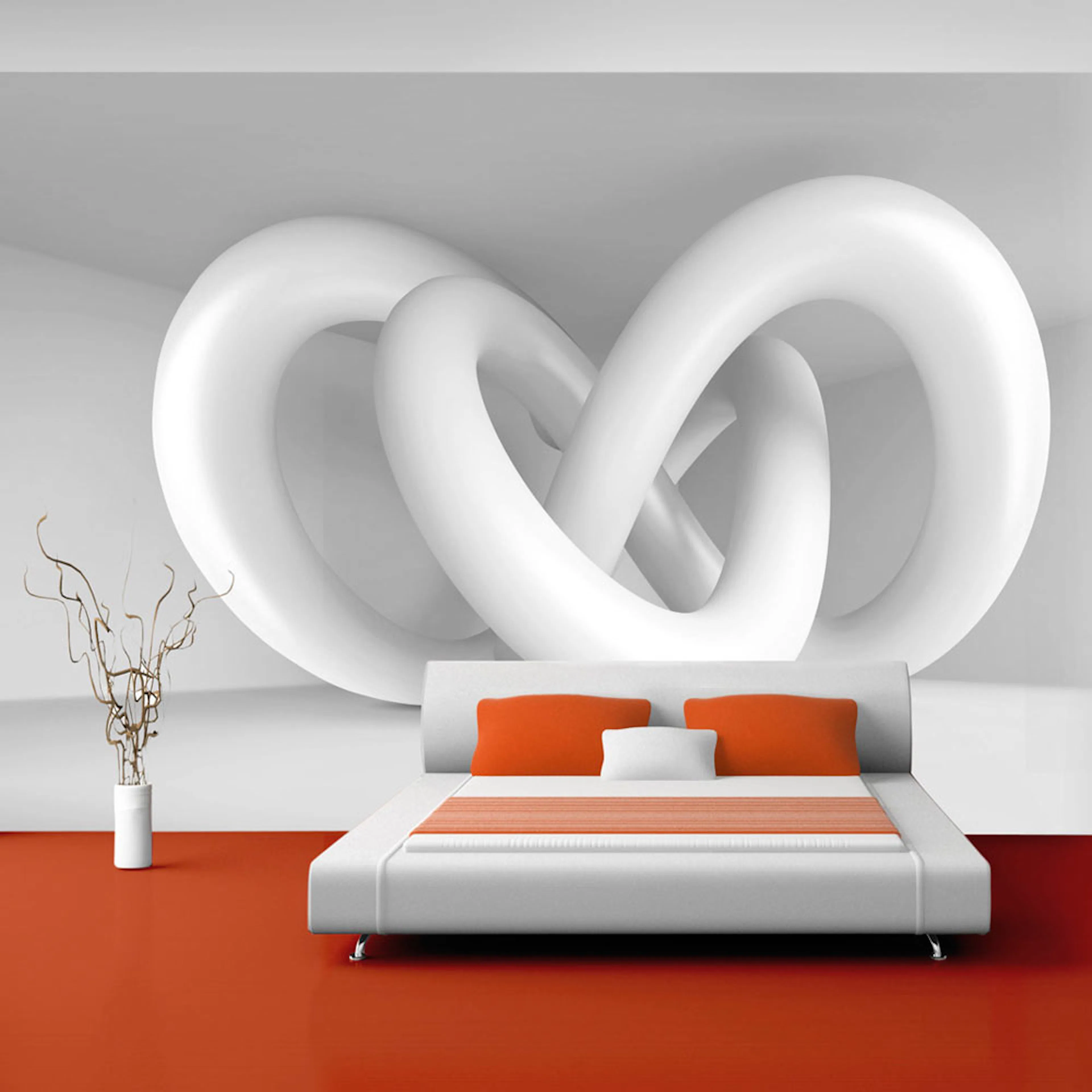 Fototapet Arkiio Självhäftande White Weave