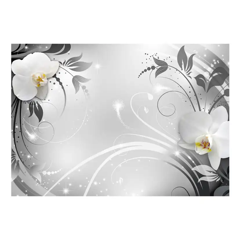 Fototapet Arkiio Orchids On Silver