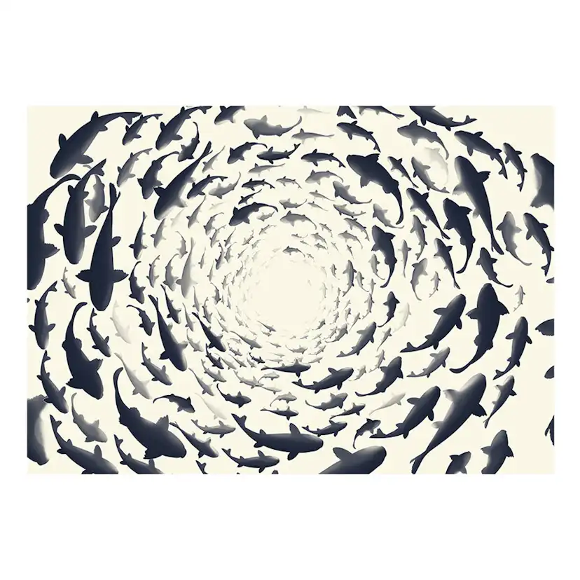 Fototapet Arkiio Fish Swirl