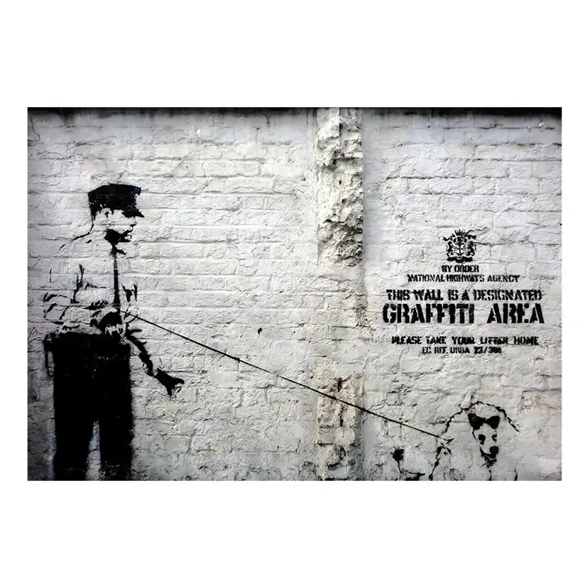 Fototapet Arkiio Banksy Graffiti Area