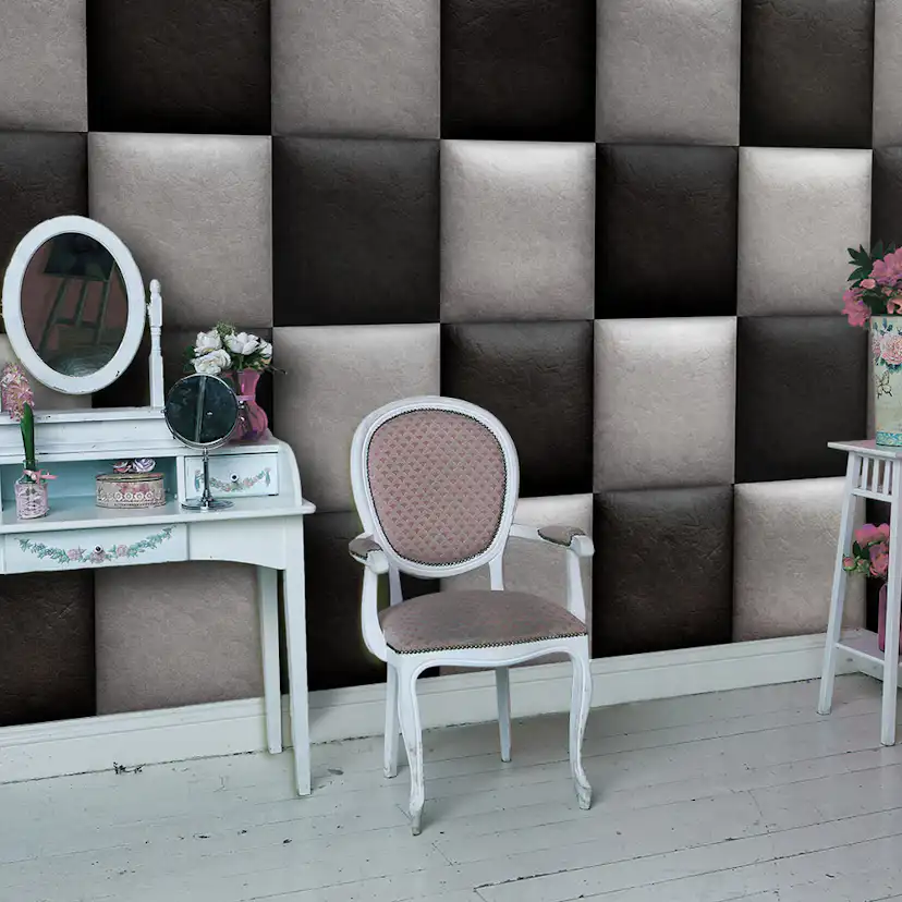 Fototapet Arkiio Leather chessboard 50x1000 cm