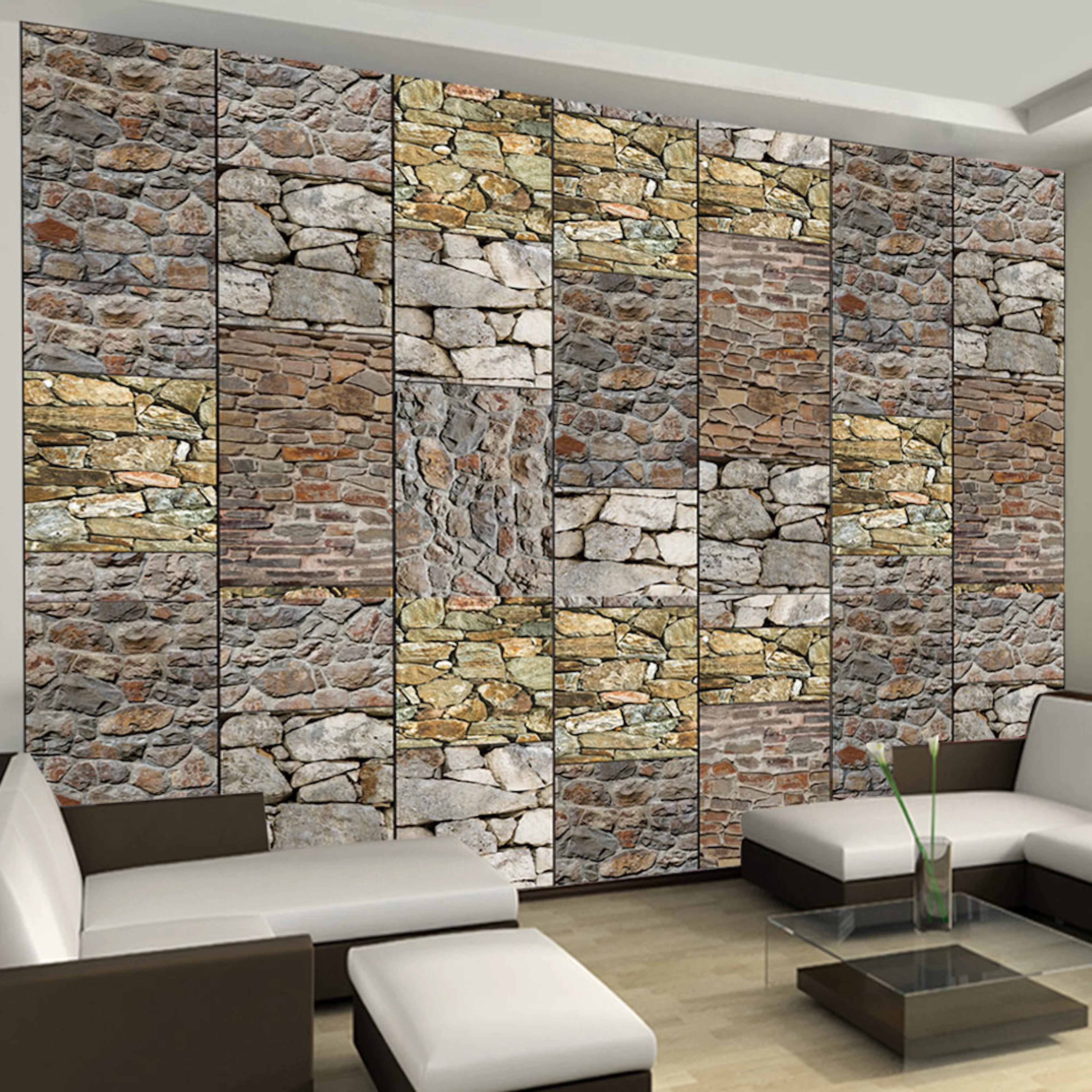 Fototapet Arkiio Puzzle with stones 50x1000 cm