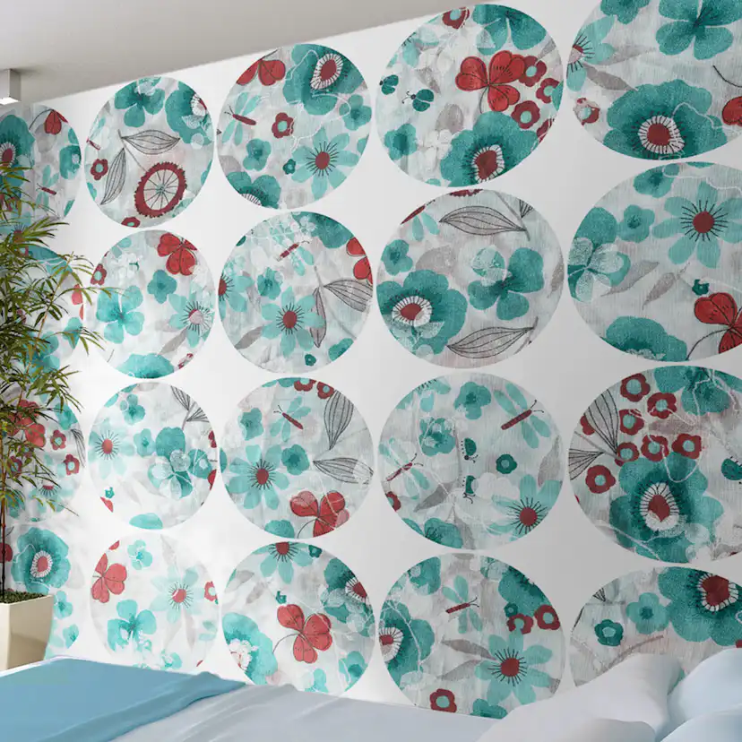 Fototapet Arkiio Turquoise meadow circle 50x1000 cm