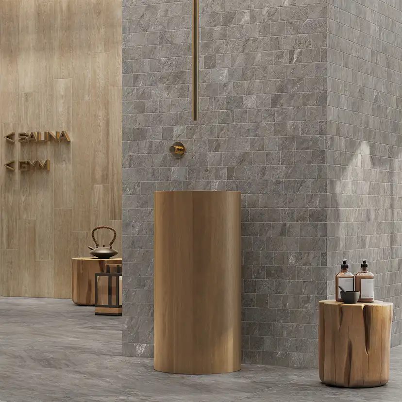 Klinker Lhådös Stone 60x60 cm Mörkgrå