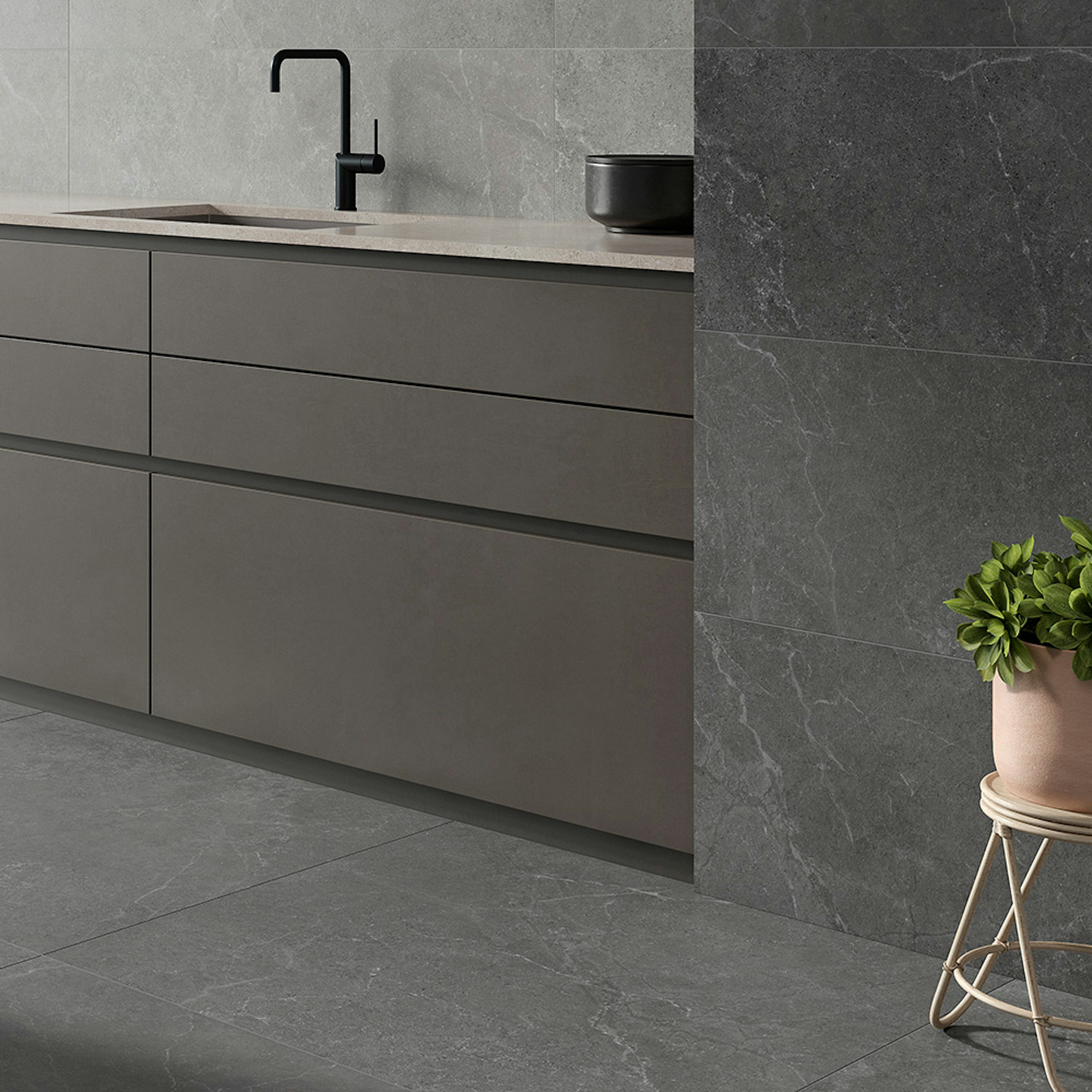 Klinker Tenfors Storm Cloud 90x90 cm