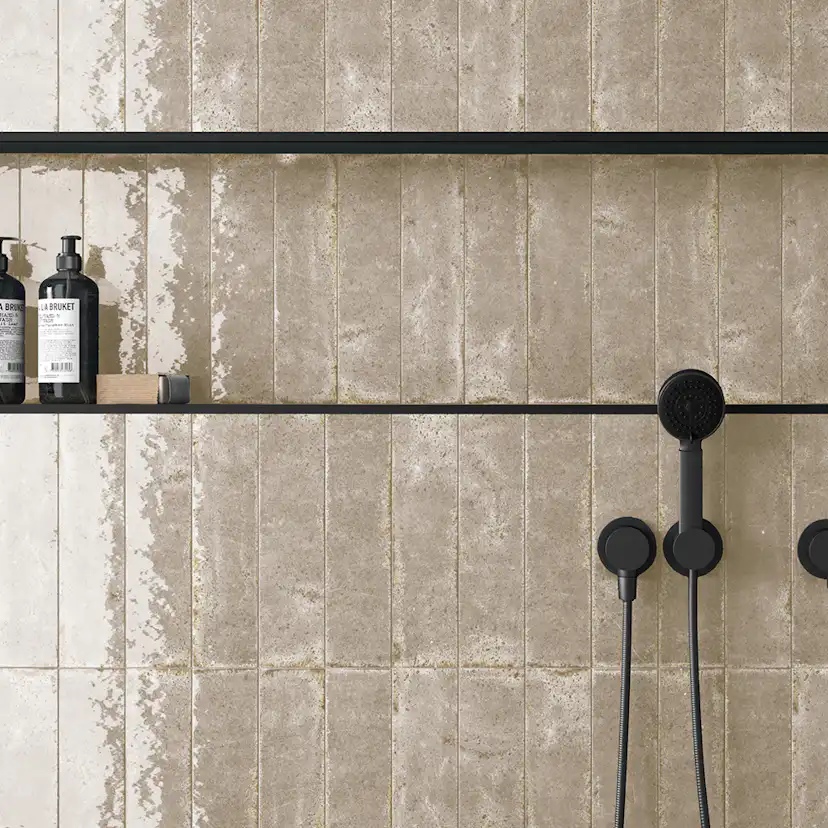 Kakel Tenfors Vibrant Cream Blank 7x28 cm