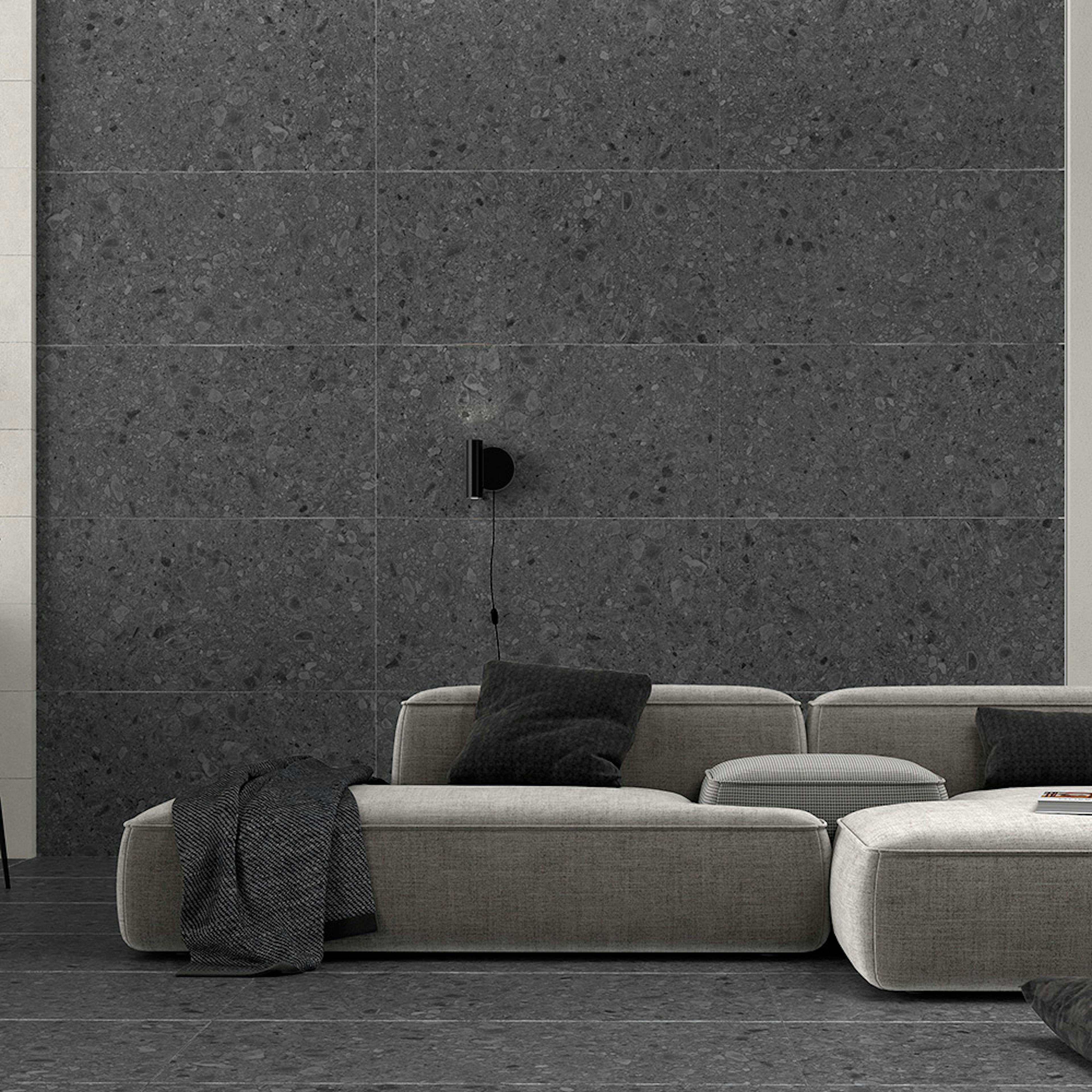 Klinker Tenfors Flodsten Night 90x90 cm