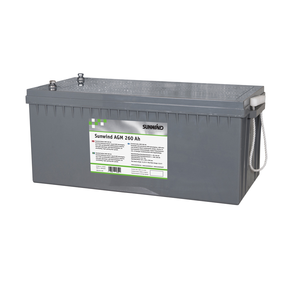 AGM-Batteri Sunwind 260
