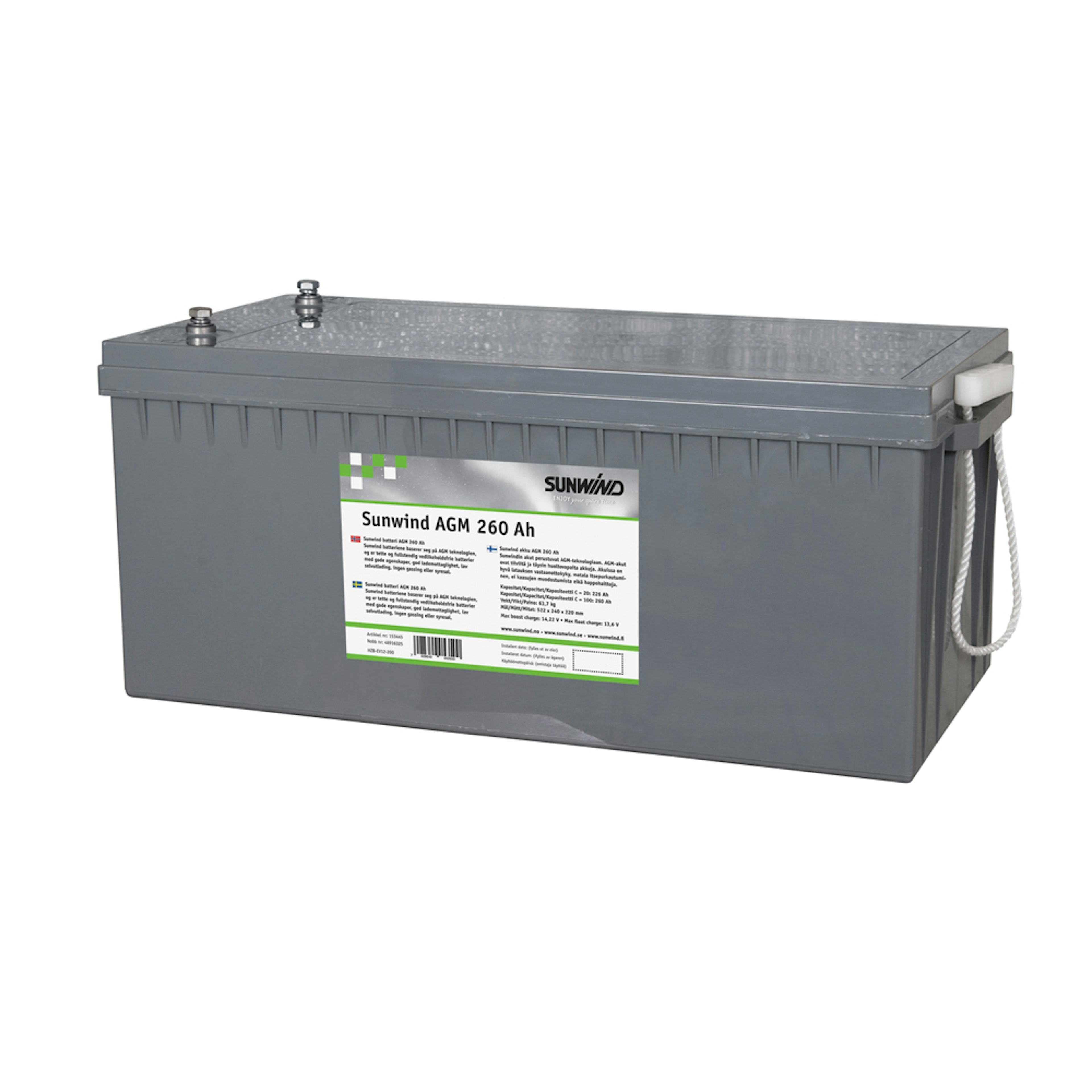 AGM-Batteri Sunwind 260