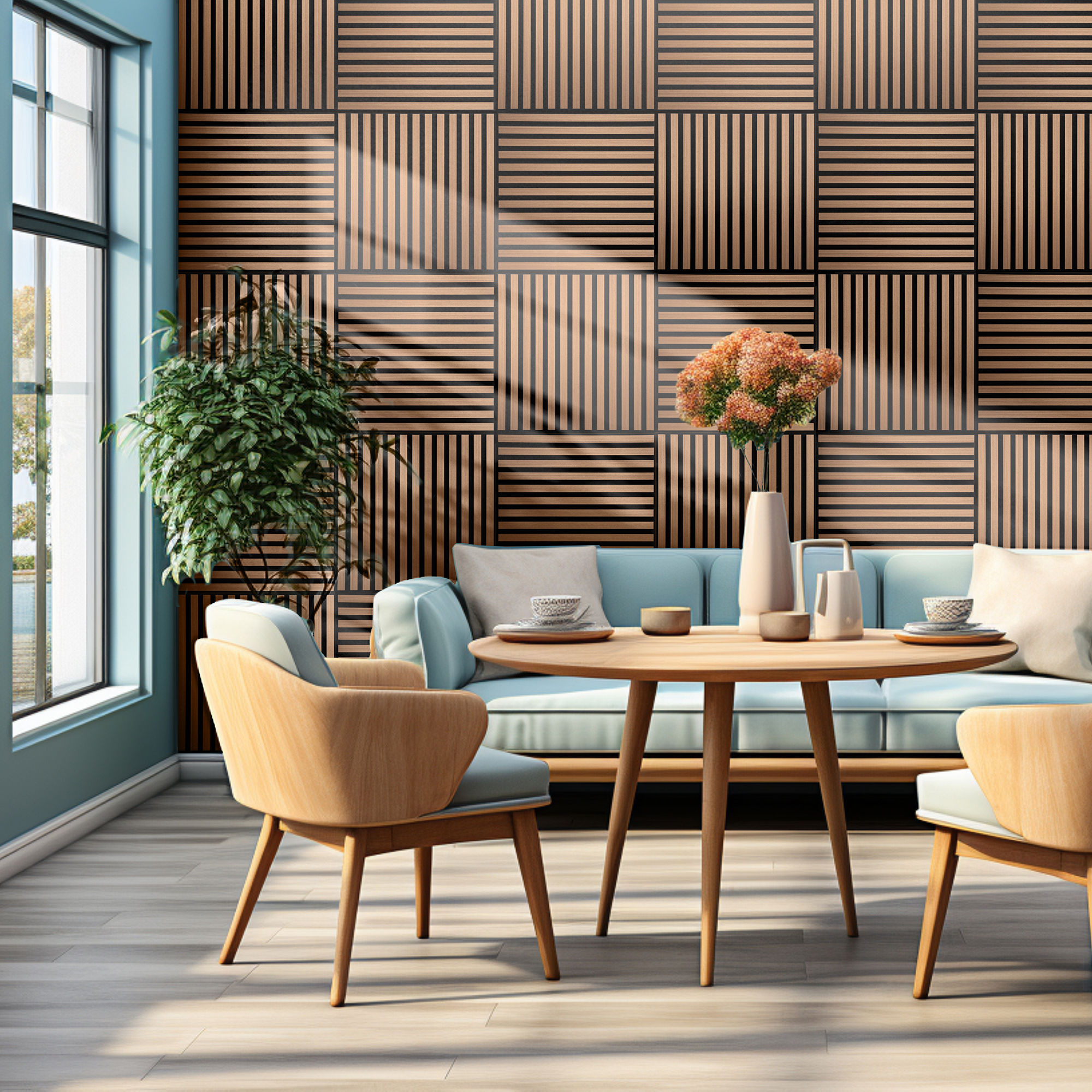 Akustikpaneler NQD Smartwall Fyrkantiga 4-Pack Rak