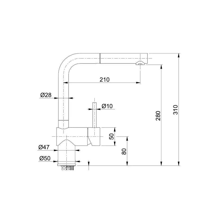 Köksblandare Blanco iCrolla Venedig