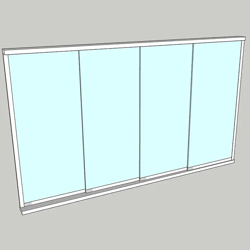 Skjutparti Allvy TuttoVetro Slide 4-Delad