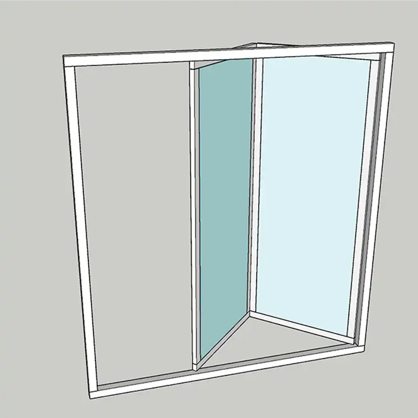 Vikparti Allvy Sunroom s75 3-Glas 2-Delad